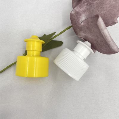 Échantillon adapté aux besoins du client de couleur des capsules 28/410 pp 24/410 va-et-vient jaune a approuvé