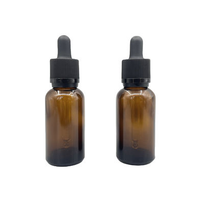 Bourreur opaque d'Amber Glass Cosmetic Bottles Dropper 30ml évident avec Phototaxis