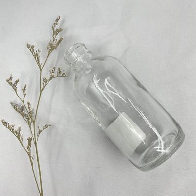 le cosmétique en verre du rond 120ml met la couleur en bouteille adaptée aux besoins du client pour le soin personnel