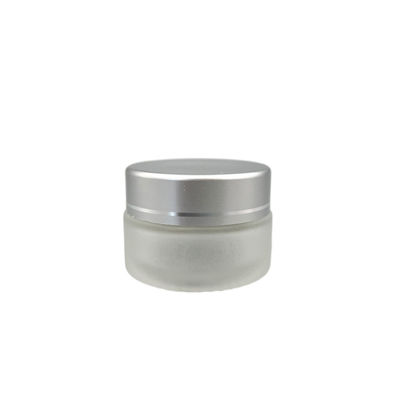 Le cosmétique 20g en verre fait sur commande rond cogne la taille 3.2cm du diamètre 4.7cm d'emballage