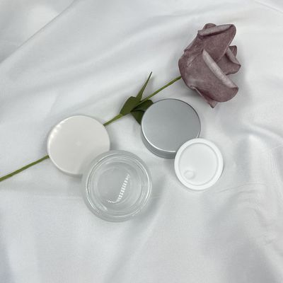 Le cosmétique 20g en verre fait sur commande rond cogne la taille 3.2cm du diamètre 4.7cm d'emballage