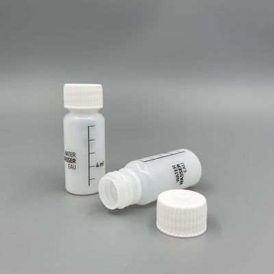 Le chapeau blanc en plastique de la bouteille 10ml de petit HDPE a adapté la couleur aux besoins du client une utilisation de temps pour la lotion