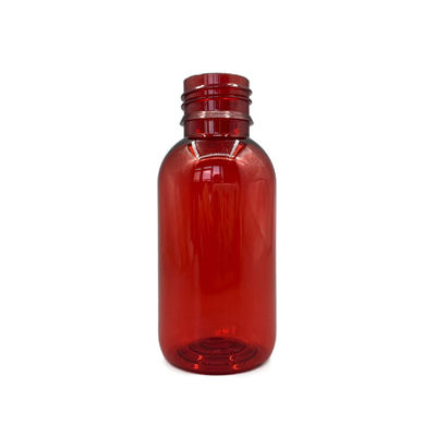 Contre le rond en plastique vide UV des bouteilles 100ml 3.52OZ de sirop avec le chapeau évident de bourreur