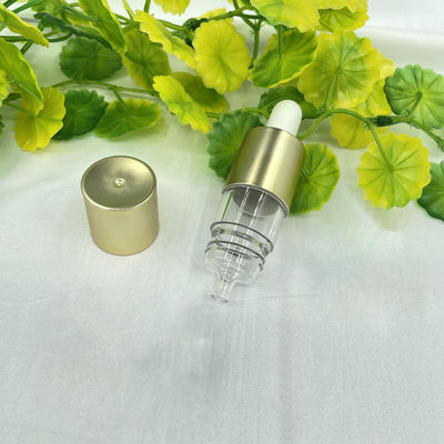 Compte-gouttes liquide de revêtement UV d'huile essentielle d'or de dosage vide de la bouteille 20ml 0.25ml avec l'ampoule