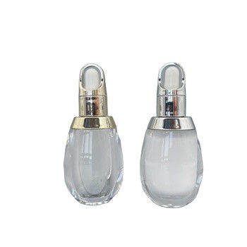 L'oeuf forment mur acrylique fait sur commande de la bouteille blanche 10ml pp de compte-gouttes le double