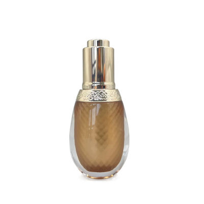 L'épaule acrylique du compte-gouttes pp de bouteille d'huile essentielle de Champagne 10ml a adapté aux besoins du client