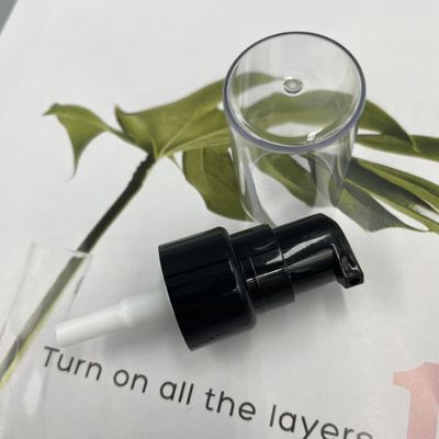 Pp noircissent la fermeture 304H 0.2ML/T douce crème du distributeur 20/410 de pompe avec le plein chapeau clair