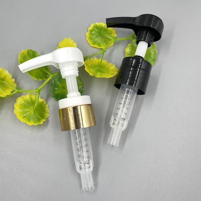 Blanc de pompe de distributeur de lotion du dosage 3.5ML 28/410 33/410 avec la fermeture d'ABS