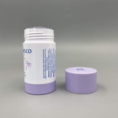 EN TANT QUE/pp autour des tubes du conteneur 50g 1.76oz de stick déodorant écologiques avec l'impression