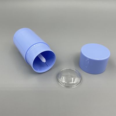 Le soulever de bleu le rond vide 50g 75g de conteneurs de stick déodorant a adapté le logo aux besoins du client
