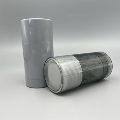 tubes de rond de protection solaire d'as/pp de 75g Gray Empty Deodorant Stick Container