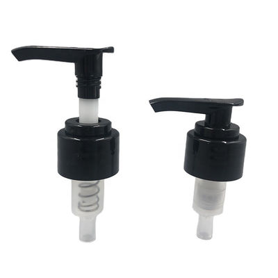 Fermeture douce de lotion de noir de la pompe 28mm de distributeur du PE 24mm pour l'aseptisant de main