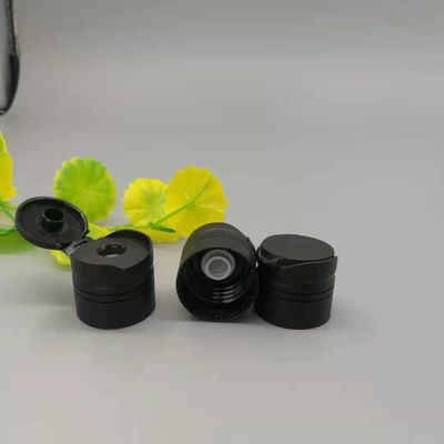 Dessus Flip Cap de Matt Black Plastic Screw Disc 24/410 valve 9.5mm de silicone