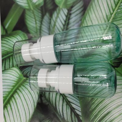 Le soin personnel 60ml bleu transparent Petg mettent le pulvérisateur en bouteille ultra fin