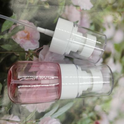toucher doux facial blanc de emballage simple de pulvérisateur fin de rose transparent de bouteille de pompe de 100ml Petg