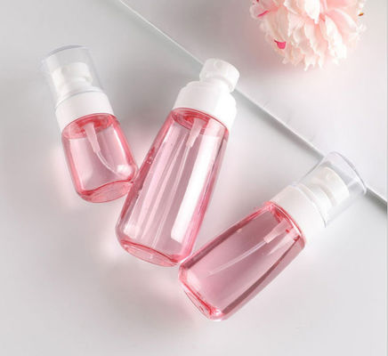 toucher doux facial blanc de emballage simple de pulvérisateur fin de rose transparent de bouteille de pompe de 100ml Petg