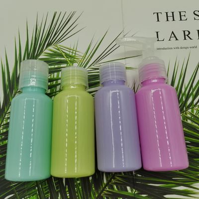 Le voyage a placé bleu-clair vert clair de pourpre de rose de bouteille de pompe d'animal familier des soins de la peau 75ml de série