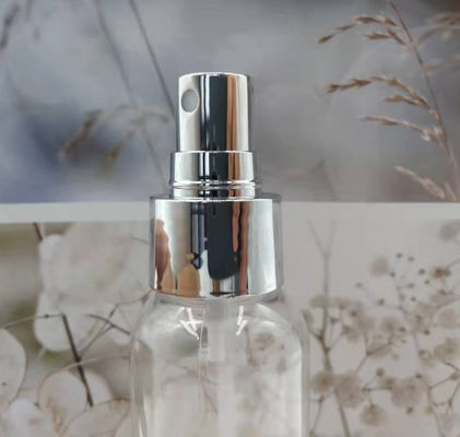Pompe fine 24/410 de pulvérisateur de brume de fermeture argentée brillante d'électrodéposition pour le parfum