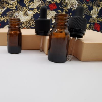 fermeture de rochet de 100ml Amber Glass Cosmetic Bottles Dropper protéger des enfants