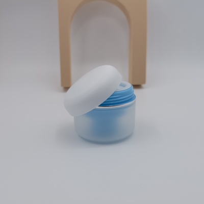 Pp ronds doublent le pot cosmétique de la crème 100g pour la crème hydratante de soins de la peau
