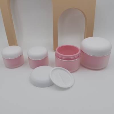 Pp ronds doublent le pot cosmétique de la crème 100g pour la crème hydratante de soins de la peau