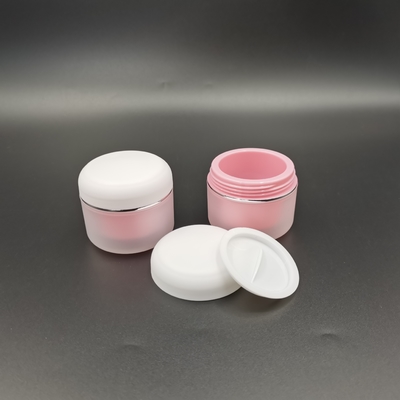 Pp ronds doublent le pot cosmétique de la crème 100g pour la crème hydratante de soins de la peau