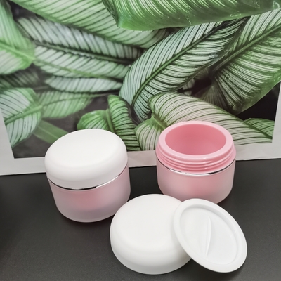 Pp ronds doublent le pot cosmétique de la crème 100g pour la crème hydratante de soins de la peau