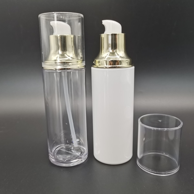 Bouteille de la pompe 100ml Petg de lotion de chapeau d'as ou d'ABS pour les produits capillaires crèmes faciaux