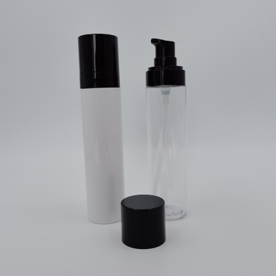 Type mince clair bouteille de pompe de Petg de lotion de 80ml pour le soin personnel