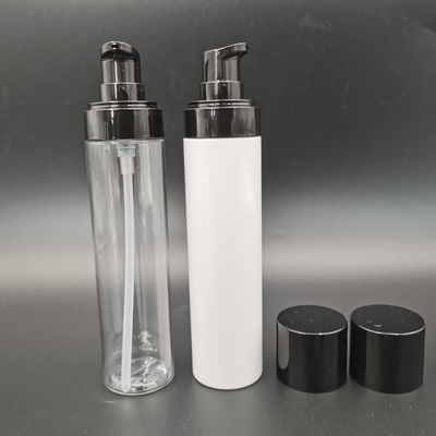 Type mince clair bouteille de pompe de Petg de lotion de 80ml pour le soin personnel