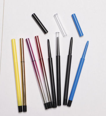 Conteneur en plastique mince vide remplissant de maquillage du diamètre 6mm de la taille 123mm de style de crayon de sourcil de la capacité 0.08g