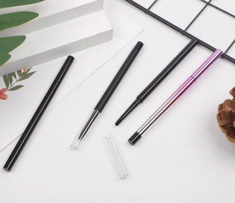 Conteneur en plastique mince vide remplissant de maquillage du diamètre 6mm de la taille 123mm de style de crayon de sourcil de la capacité 0.08g