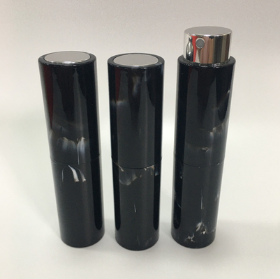 Couleur adaptée aux besoins du client par bouteille de parfum rechargeable de modèle de marbre d'injection plastique 8ml