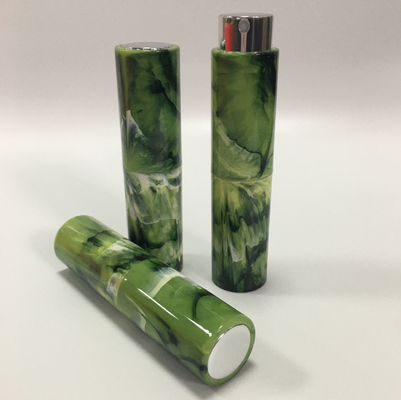 Couleur adaptée aux besoins du client par bouteille de parfum rechargeable de modèle de marbre d'injection plastique 8ml