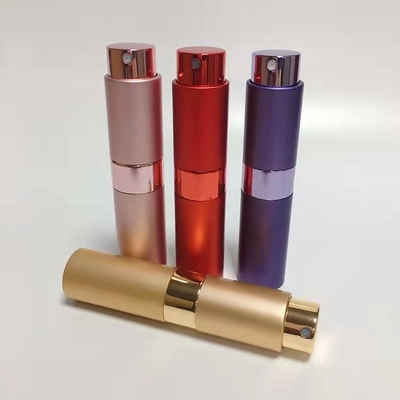 bouteille écologique en aluminium + en verre de 8ml de recharge de parfum