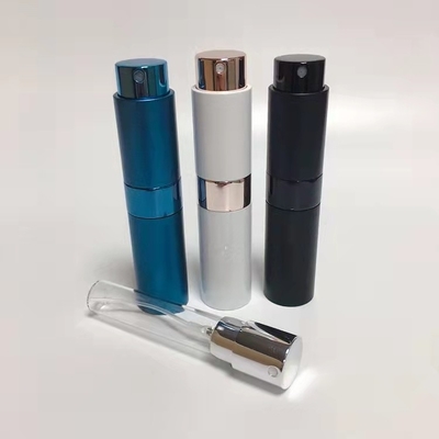 bouteille écologique en aluminium + en verre de 8ml de recharge de parfum